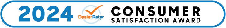 2024 DealerRater Consumer Satisfaction Award badge with a checkmark.