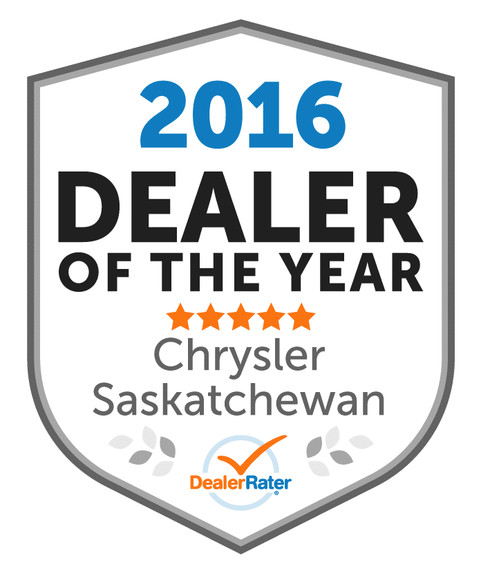 Badge displaying "2026 Dealer of the Year," awarded to a national Cadillac winner, rated by DealerRater.
