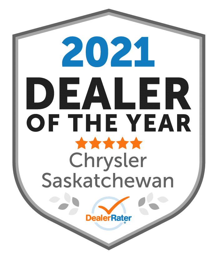 Badge displaying "2026 Dealer of the Year," awarded to a national Cadillac winner, rated by DealerRater.