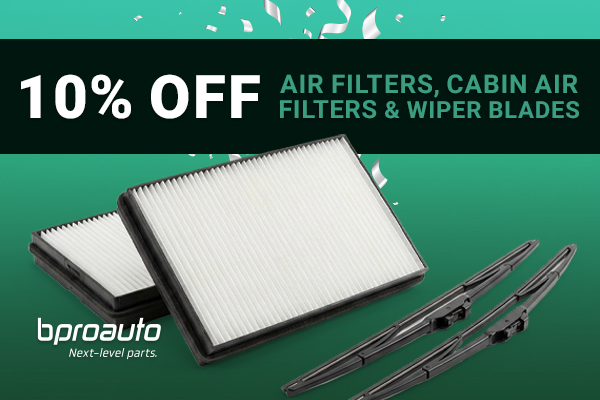 Breathe easy and see clearly, save 10% on essential bproauto filters and wiper blades!